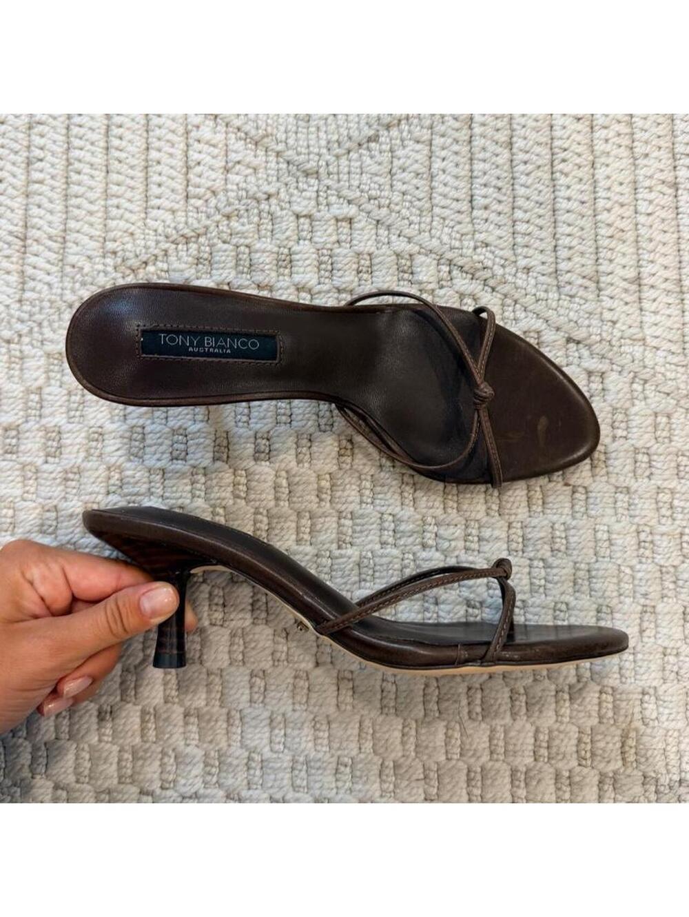 Tony Bianco Dana Heel in Chocolate Vintage